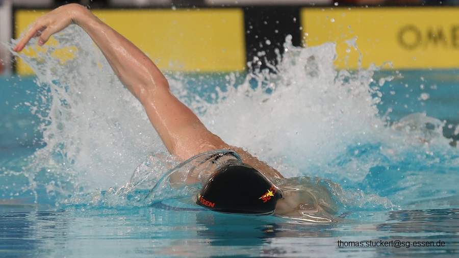 Lukas Zibner: Startschwimmer der 4x 50m Freistil-Staffel mixed