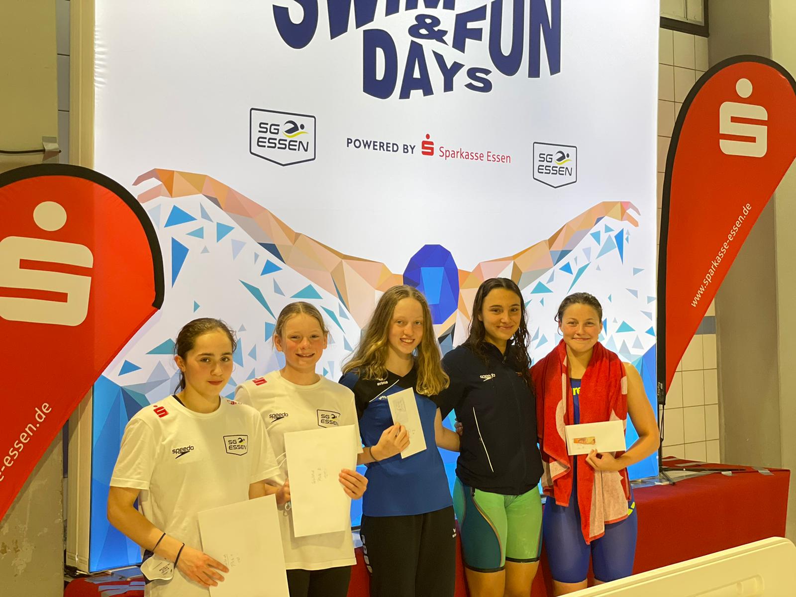 Punktbeste Leistung der Swim & Fun Days geht jeweils an die SG Essen